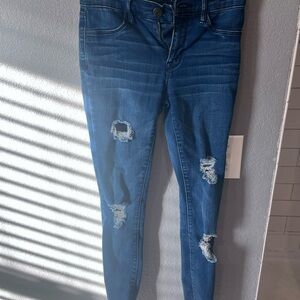 PacSun Dark Blue Distressed Skinny Jeans jeggings size 23